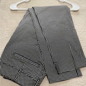 Women's Black and White Checkered Pants